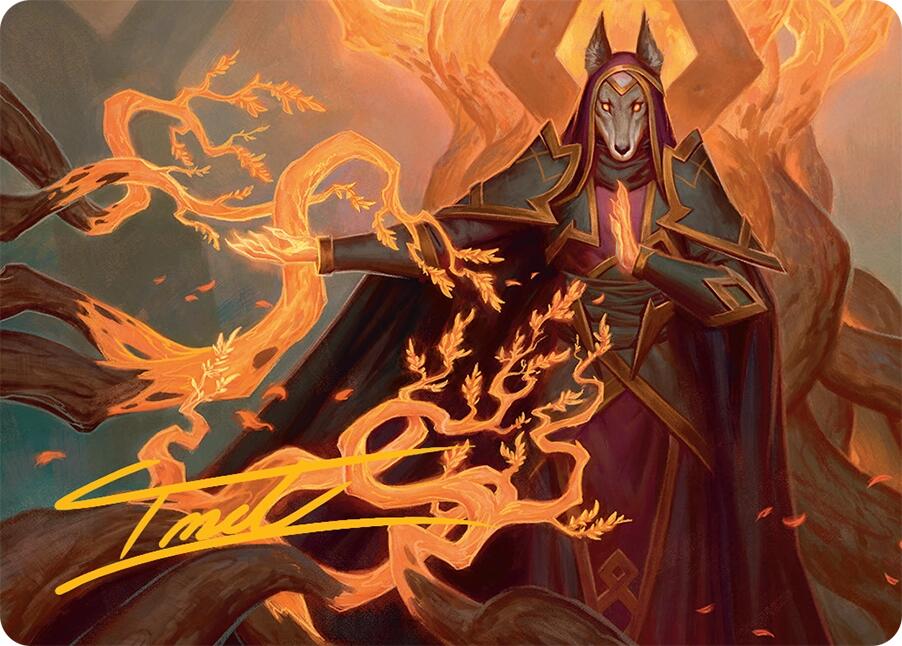 Abzan Devotee Art Card (10/54) (Gold-Stamped Signature) [Tarkir: Dragonstorm Art Series] | Total Play