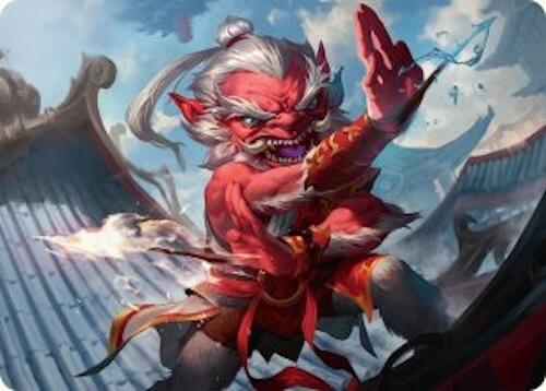 Devoted Duelist Art Card (15/54) [Tarkir: Dragonstorm Art Series] | Total Play