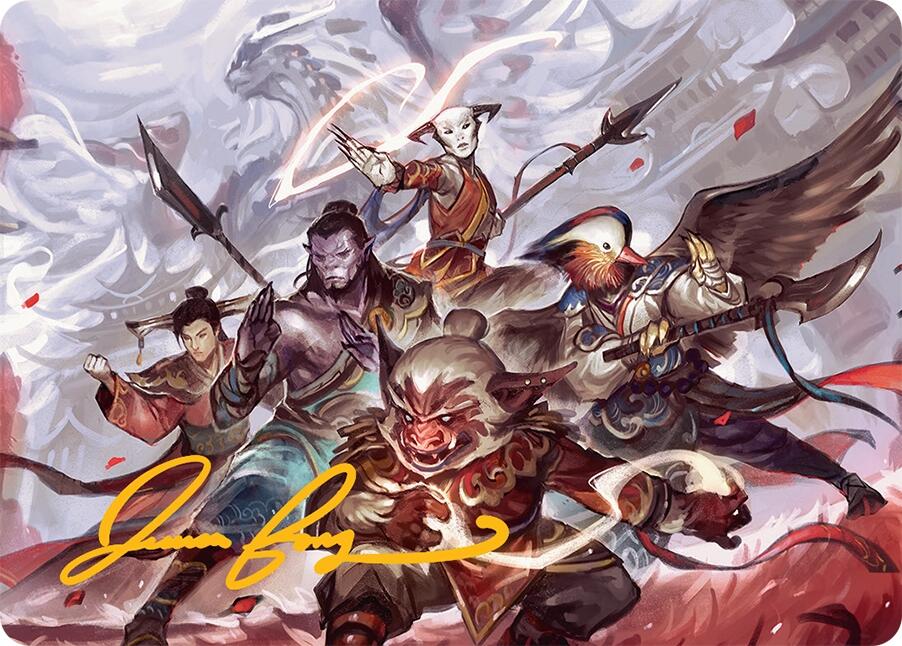 Will of the Jeskai Art Card (54/54) (Gold-Stamped Signature) [Tarkir: Dragonstorm Art Series] | Total Play