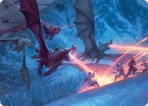 Dragonback Assault Art Card (22/54) [Tarkir: Dragonstorm Art Series] | Total Play