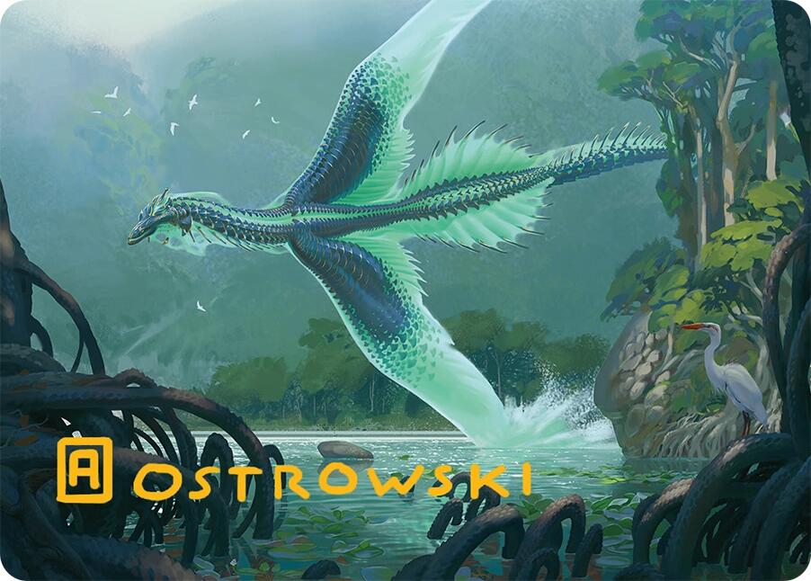 Teval, Arbiter of Virtue Art Card (26/54) (Gold-Stamped Signature) [Tarkir: Dragonstorm Art Series] | Total Play