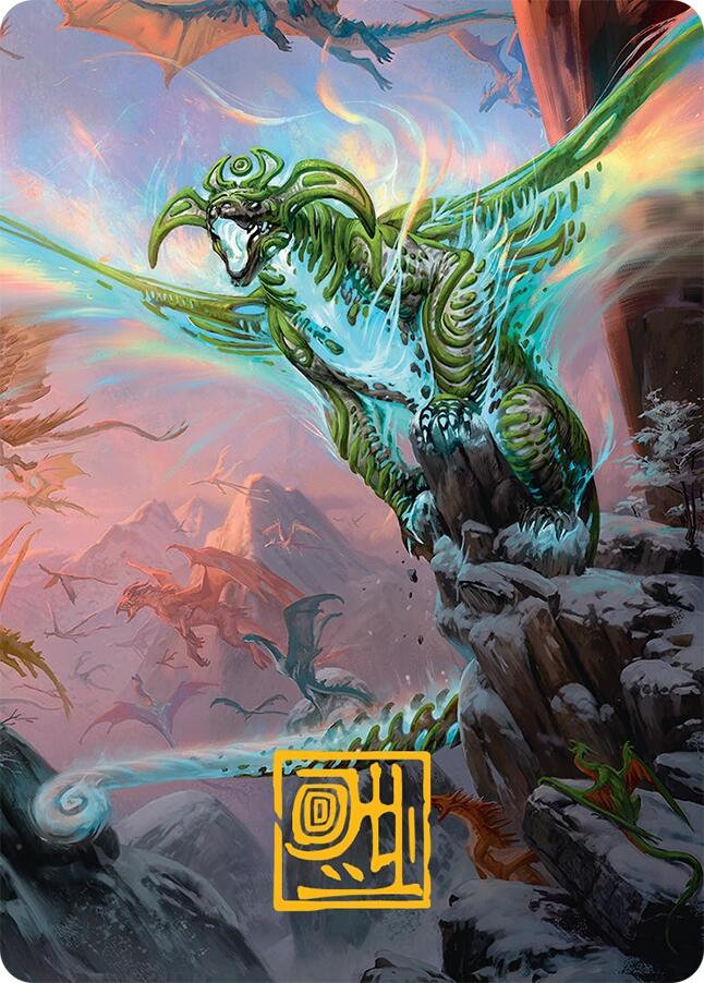 Ureni of the Unwritten Art Card (51/54) (Gold-Stamped Signature) [Tarkir: Dragonstorm Art Series] | Total Play