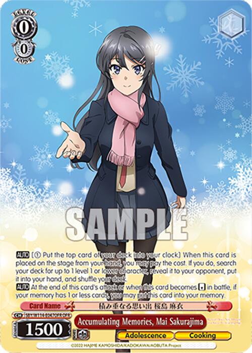 Accumulating Memories, Mai Sakurajima (SBY/W114-E047OFR OFR) [Rascal Does Not Dream Series] | Total Play