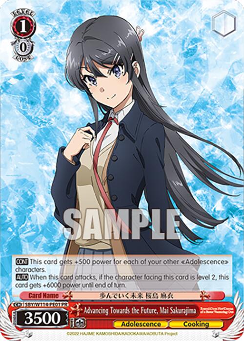 Advancing Towards the Future, Mai Sakurajima (SBY/W114-PE01 PR) [Rascal Does Not Dream Series] | Total Play