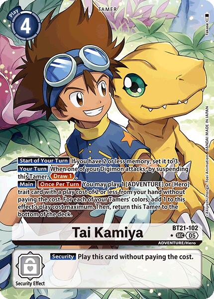 Tai Kamiya [BT21-102] (Alternate Art) [World Convergence] | Total Play