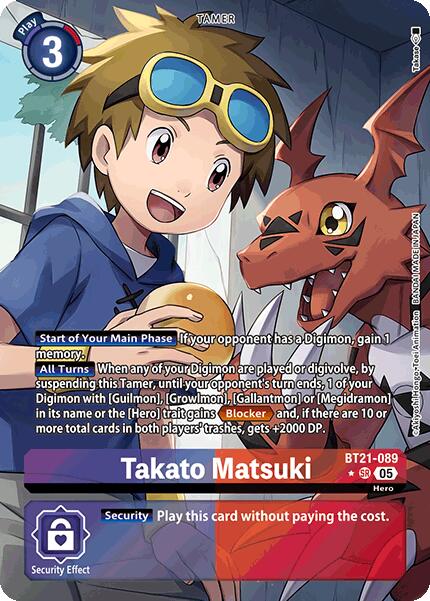 Takato Matsuki [BT21-089] (Alternate Art) [World Convergence] | Total Play