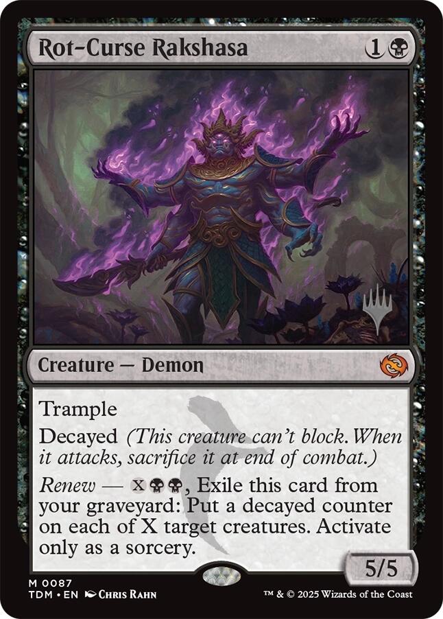 Rot-Curse Rakshasa [Tarkir: Dragonstorm Promos] | Total Play