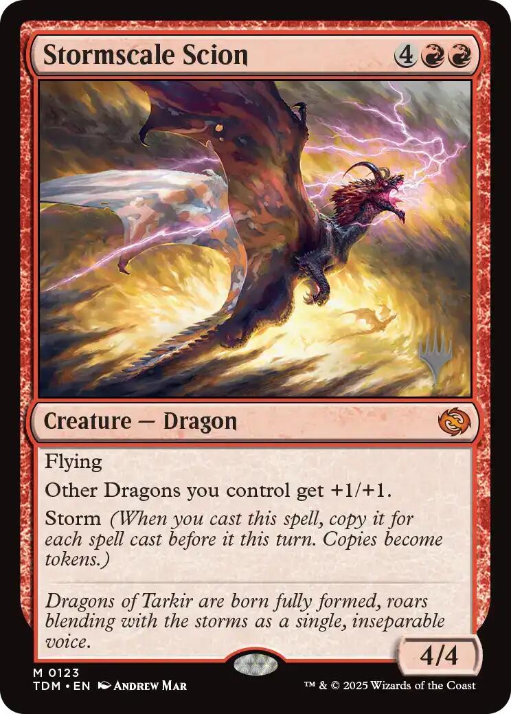 Stormscale Scion [Tarkir: Dragonstorm Promos] | Total Play
