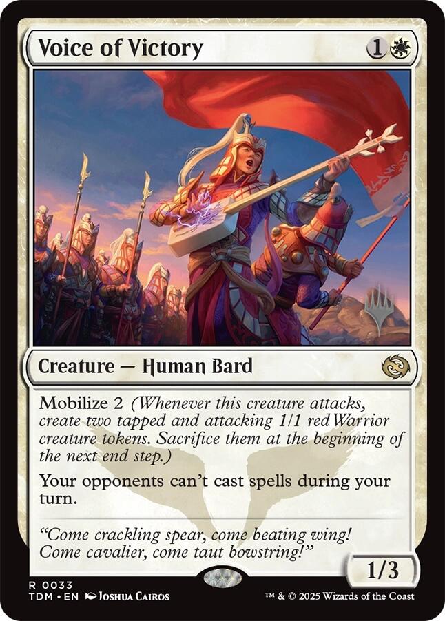 Voice of Victory [Tarkir: Dragonstorm Promos] | Total Play
