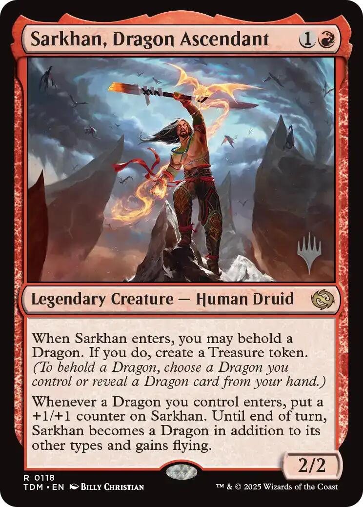 Sarkhan, Dragon Ascendant [Tarkir: Dragonstorm Promos] | Total Play