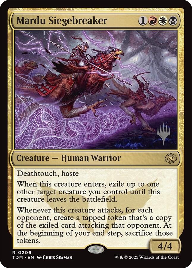 Mardu Siegebreaker [Tarkir: Dragonstorm Promos] | Total Play