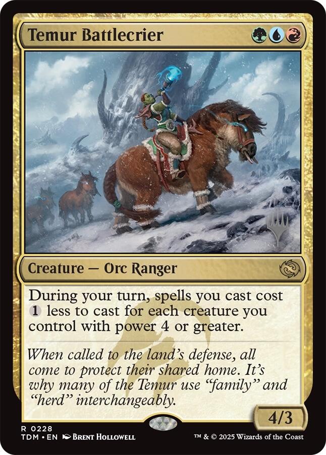 Temur Battlecrier [Tarkir: Dragonstorm Promos] | Total Play