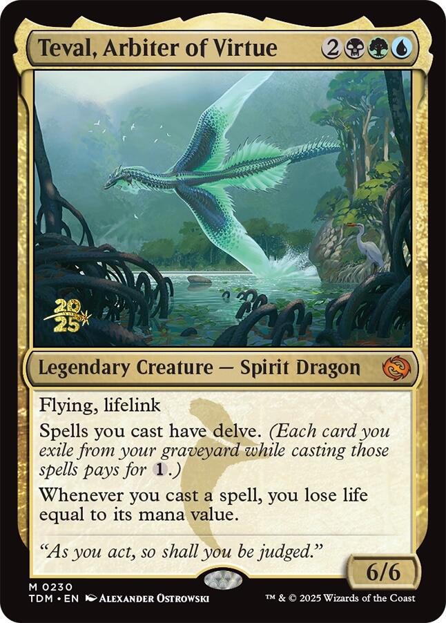 Teval, Arbiter of Virtue [Tarkir: Dragonstorm Prerelease Promos] | Total Play