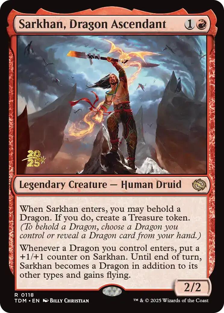 Sarkhan, Dragon Ascendant [Tarkir: Dragonstorm Prerelease Promos] | Total Play