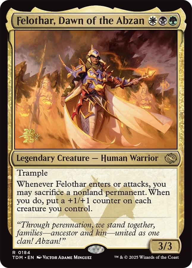 Felothar, Dawn of the Abzan [Tarkir: Dragonstorm Prerelease Promos] | Total Play