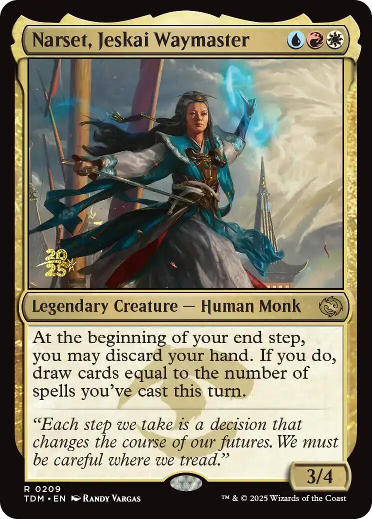 Narset, Jeskai Waymaster [Tarkir: Dragonstorm Prerelease Promos] | Total Play