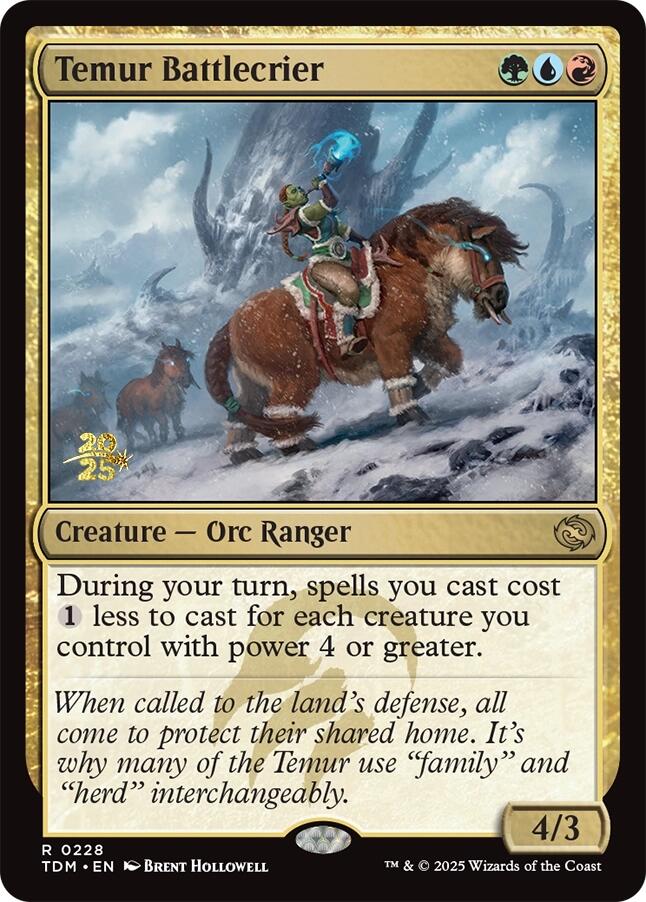 Temur Battlecrier [Tarkir: Dragonstorm Prerelease Promos] | Total Play