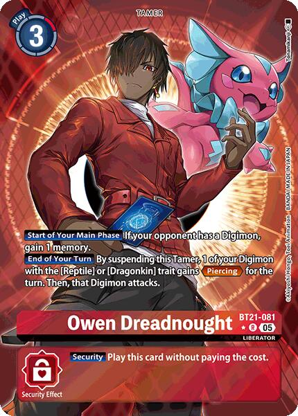 Owen Dreadnought [BT21-081] (Alternate Art) [World Convergence] | Total Play