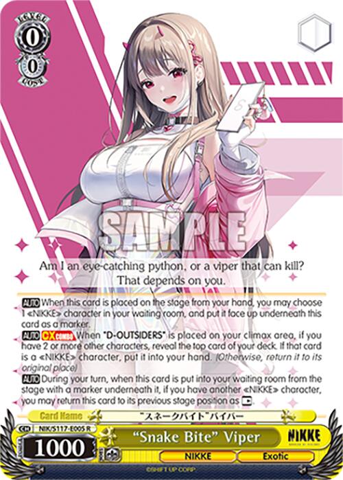 "Snake Bite" Viper (NIK/S117-E005 R) [GODDESS OF VICTORY: NIKKE] | Total Play