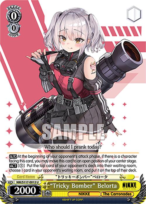"Tricky Bomber" Belorta (NIK/S117-E012 U) [GODDESS OF VICTORY: NIKKE] | Total Play