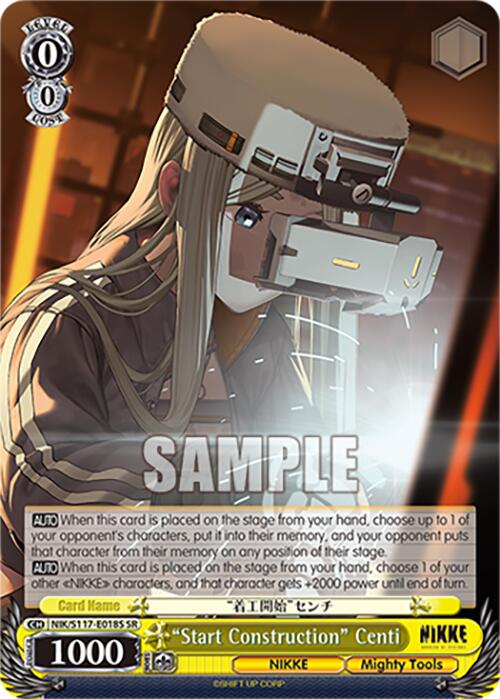 "Start Construction" Centi (NIK/S117-E018S SR) [GODDESS OF VICTORY: NIKKE] | Total Play