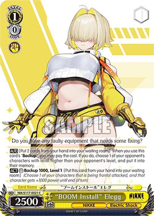 "BOOM Install" Elegg (NIK/S117-E021 C) [GODDESS OF VICTORY: NIKKE] | Total Play