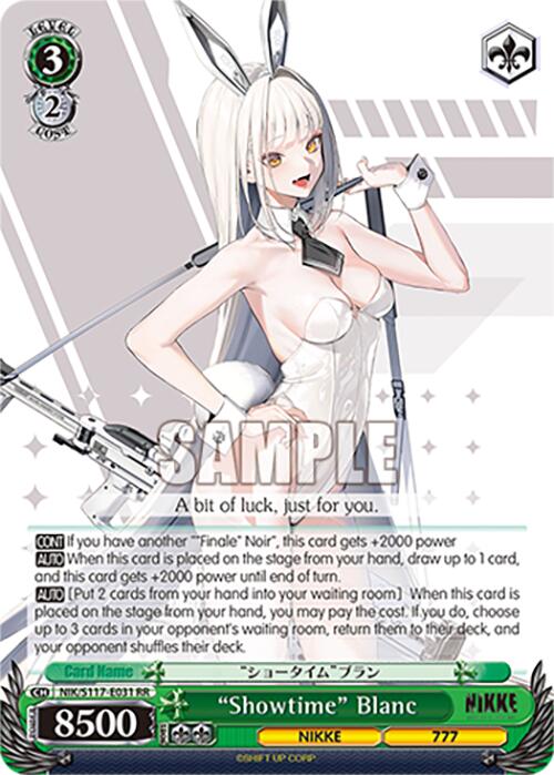 "Showtime" Blanc (NIK/S117-E031 RR) [GODDESS OF VICTORY: NIKKE] | Total Play