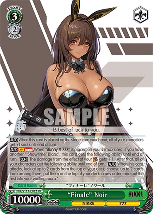 "Finale" Noir (NIK/S117-E032 RR) [GODDESS OF VICTORY: NIKKE] | Total Play