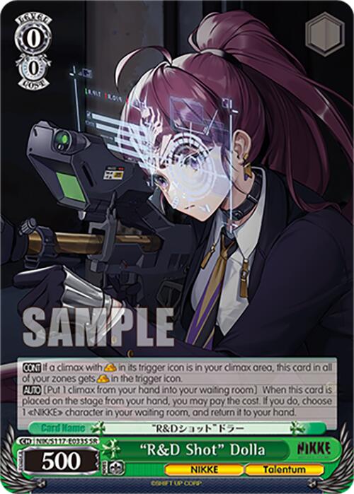 "R&D Shot" Dolla (NIK/S117-E033S SR) [GODDESS OF VICTORY: NIKKE] | Total Play