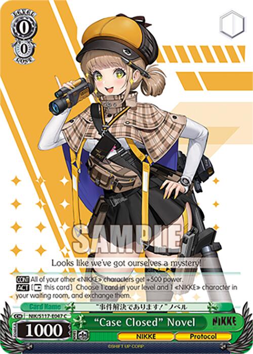 "Case Closed" Novel (NIK/S117-E047 C) [GODDESS OF VICTORY: NIKKE] | Total Play