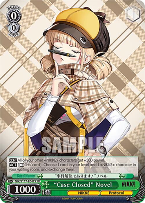 "Case Closed" Novel (NIK/S117-E047S SR) [GODDESS OF VICTORY: NIKKE] | Total Play
