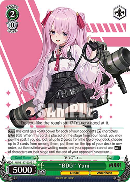 "BDG" Yuni (NIK/S117-E052 C) [GODDESS OF VICTORY: NIKKE] | Total Play