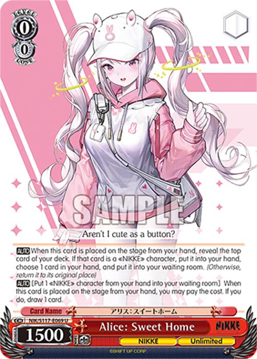 Alice: Sweet Home (NIK/S117-E069 U) [GODDESS OF VICTORY: NIKKE] | Total Play