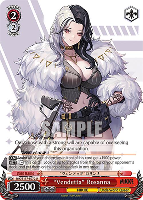 "Vendetta" Rosanna (NIK/S117-E072 U) [GODDESS OF VICTORY: NIKKE] | Total Play