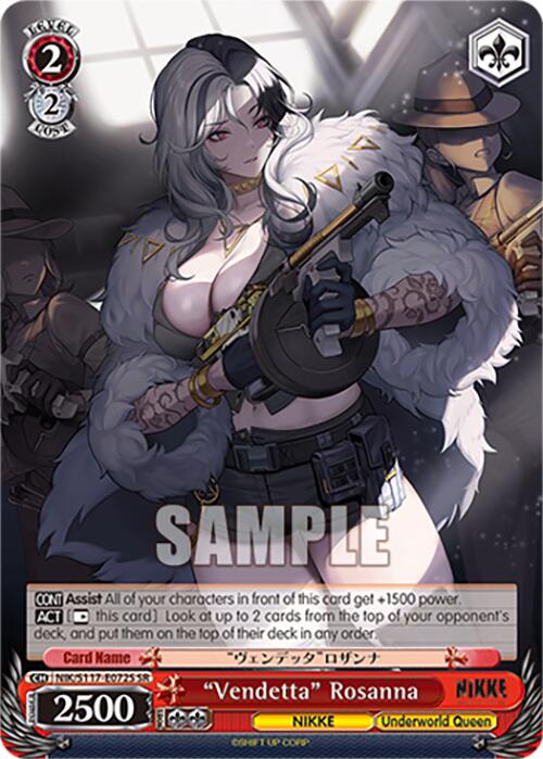 "Vendetta" Rosanna (NIK/S117-E072S SR) [GODDESS OF VICTORY: NIKKE] | Total Play