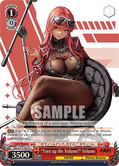 "Turn up the Volume!" Volume (NIK/S117-E075 C) [GODDESS OF VICTORY: NIKKE] | Total Play