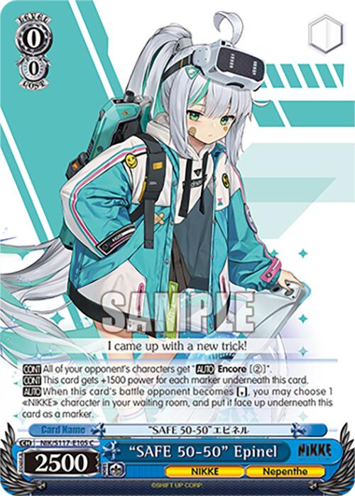 "SAFE 50-50" Epinel (NIK/S117-E105 C) [GODDESS OF VICTORY: NIKKE] | Total Play