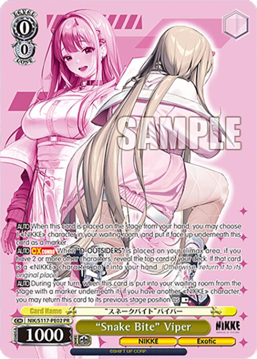 "Snake Bite" Viper (NIK/S117-PE02 PR) [GODDESS OF VICTORY: NIKKE] | Total Play