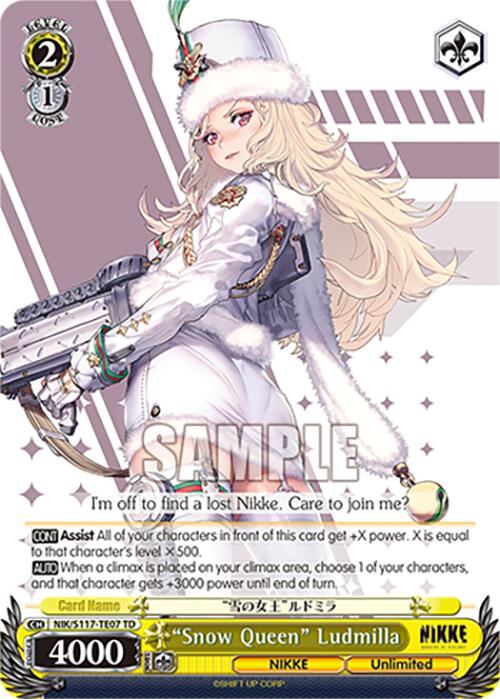 "Snow Queen" Ludmilla (NIK/S117-TE07 TD) [GODDESS OF VICTORY: NIKKE] | Total Play