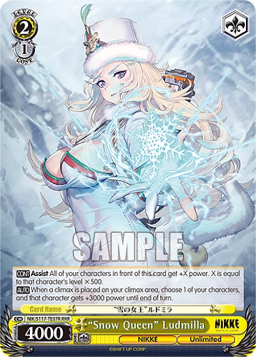 "Snow Queen" Ludmilla (NIK/S117-TE07R RRR) [GODDESS OF VICTORY: NIKKE] | Total Play