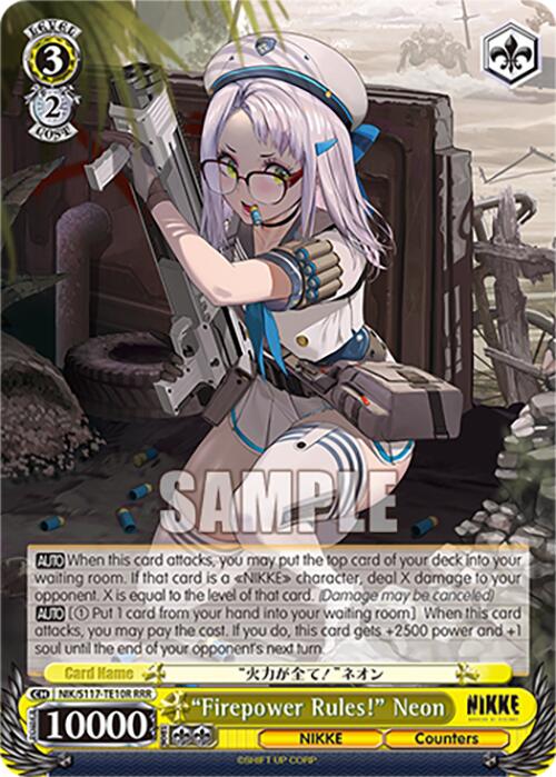 "Firepower Rules!" Neon(NIK/S117-TE10R RRR) [GODDESS OF VICTORY: NIKKE] | Total Play