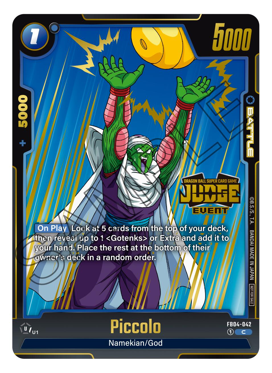 Piccolo (Judge Pack 03 - Event Judge) [Fusion World Promotion Cards] | Total Play