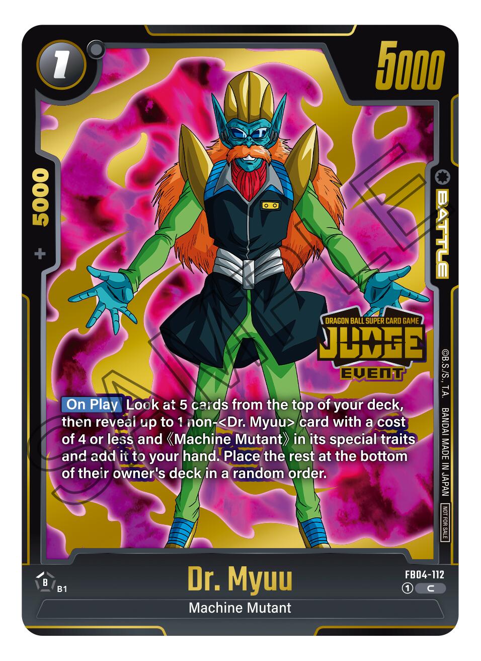 Dr. Myuu (Judge Pack 03 - Event Judge) [Fusion World Promotion Cards] | Total Play