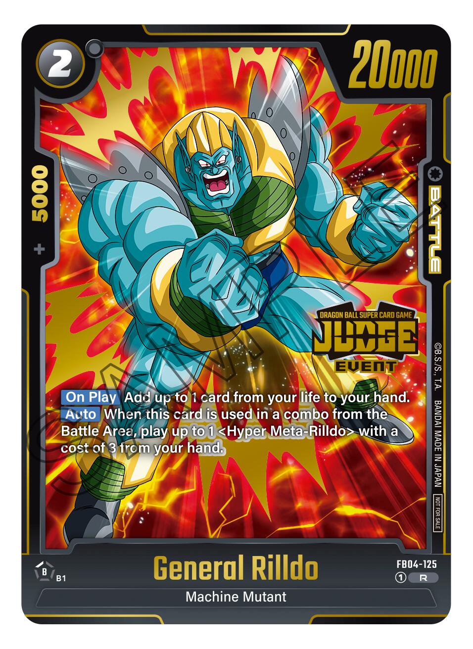General Rilldo (Judge Pack 03 - Event Judge) [Fusion World Promotion Cards] | Total Play