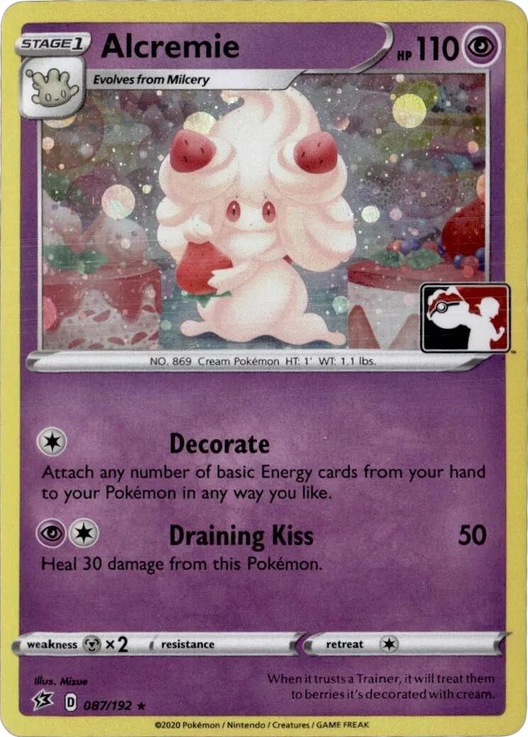 Alcremie (087/192) (Play Pokemon Promo) [League & Championship Cards] | Total Play