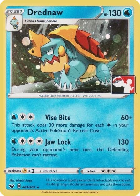 Drednaw (061/202) (Play Pokemon Promo) [League & Championship Cards] | Total Play