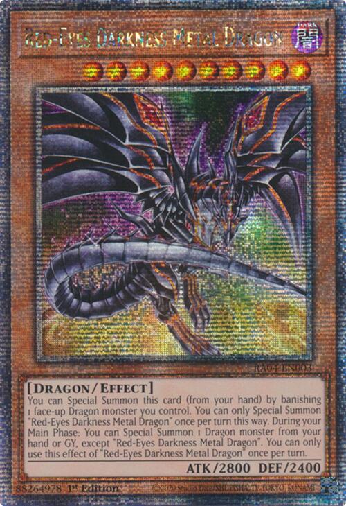 Red-Eyes Darkness Metal Dragon (Alternate Art) [RA04-EN003] Quarter Century Secret Rare | Total Play