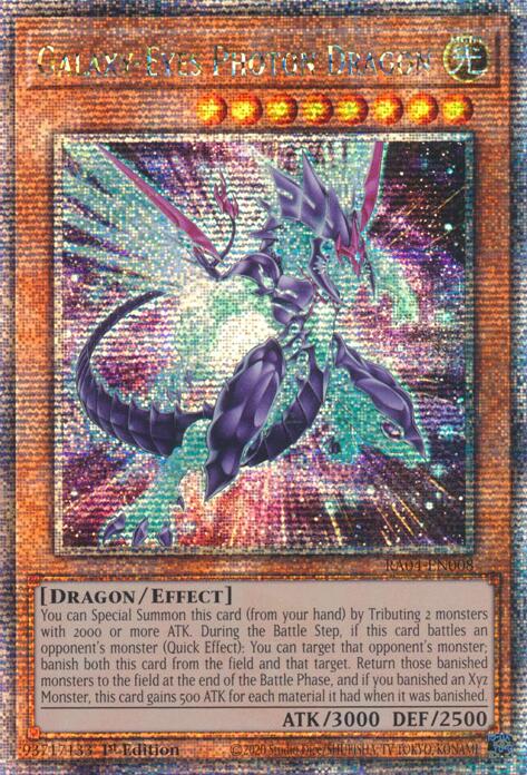 Galaxy-Eyes Photon Dragon (New Art) [RA04-EN008] Quarter Century Secret Rare | Total Play