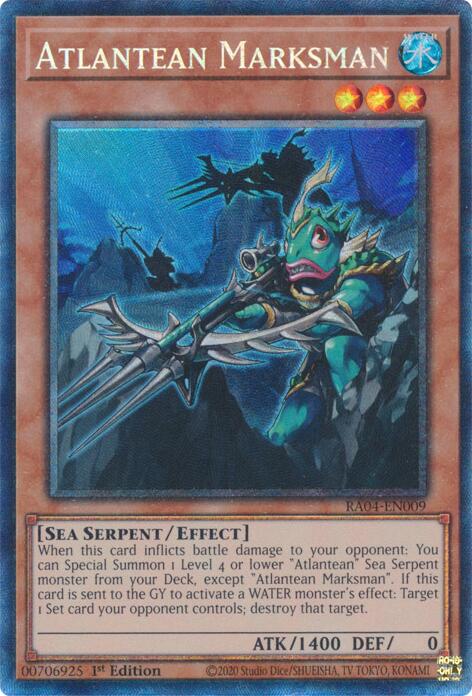 Atlantean Marksman [RA04-EN009] Prismatic Collector's Rare | Total Play