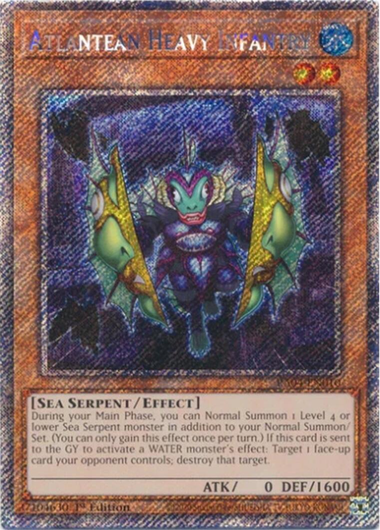 Atlantean Heavy Infantry [RA04-EN010] Platinum Secret Rare | Total Play